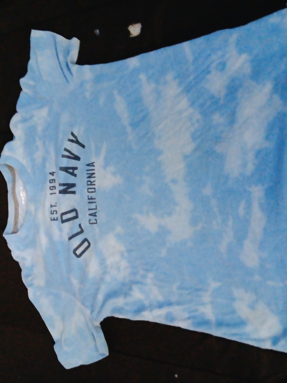 Old Navy Light Blue Tie-Dye 'California' Graphic Tee